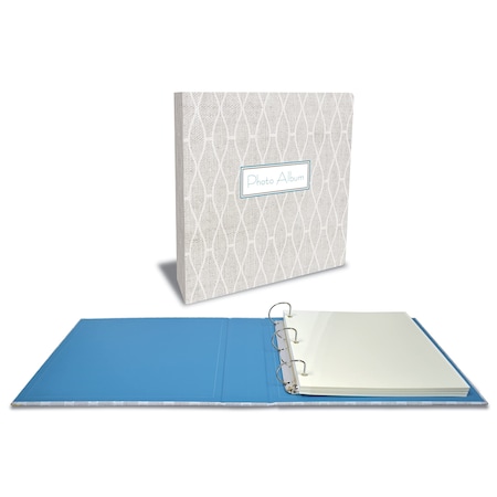 Better Office Products Large 3-Ring Padded Photo Album, Magnetic Self-Stick, 50 Double Sided Photo Mounting Shts 32122
